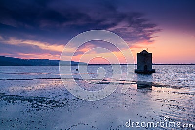 Monte Argentario, Orbetello, Tuscany - Windmill Stock Photo